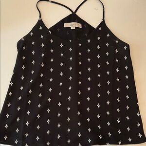 LOFT Black and White Women's Top